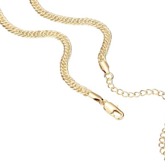 Gold Chain Necklace • Adjustable 15–18" • Minimalist Modern Luxury - Picture 3 of 4